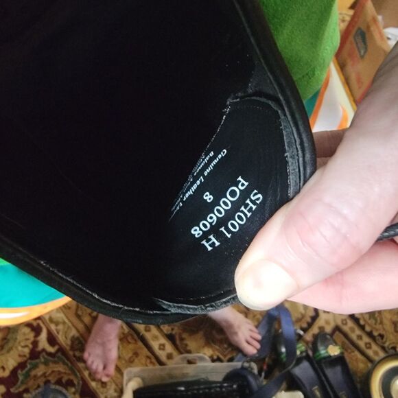 Men s Black Patent Leather Derby Dress Shoes size 8 The Black Tux Premium Formal - Picture 10 of 16